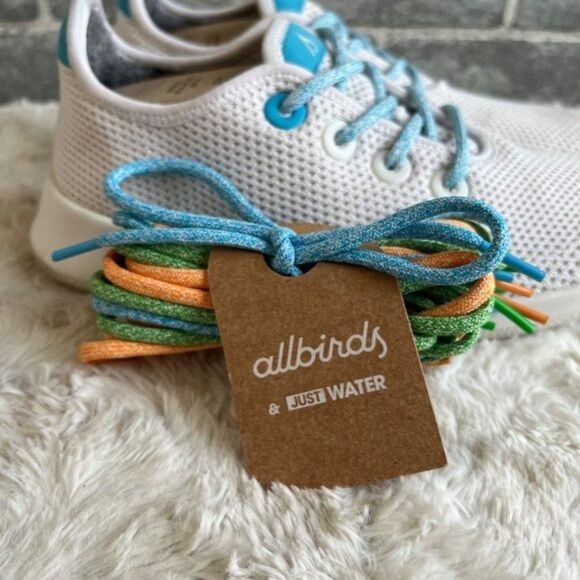 Allbirds x Just Water Women's White Tree Runner Sneakers Size 9 - Picture 9 of 11